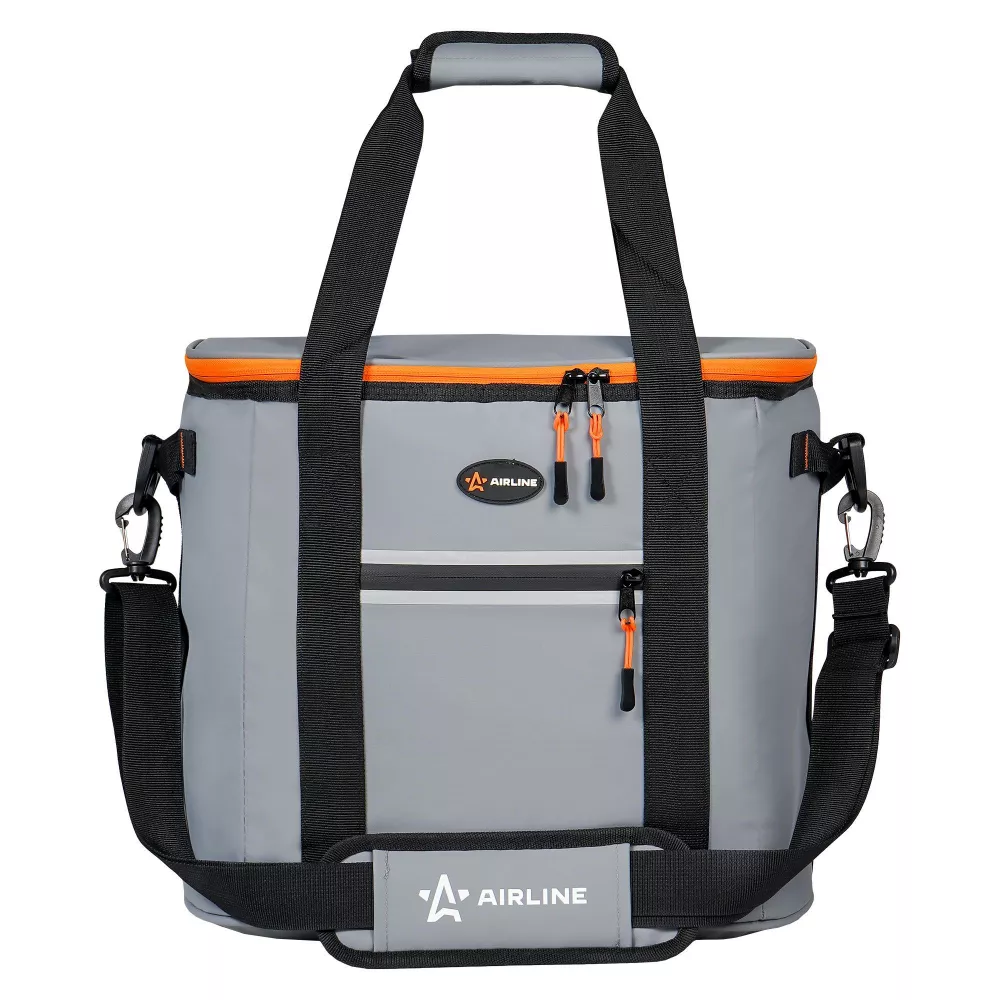 Сумка-холодильник (термосумка)Пикник, 23л, 32*30*24см, водонепр.,серая - Артикул ADCB007 - Производитель Airline - Фото, Отзывы, Цены 