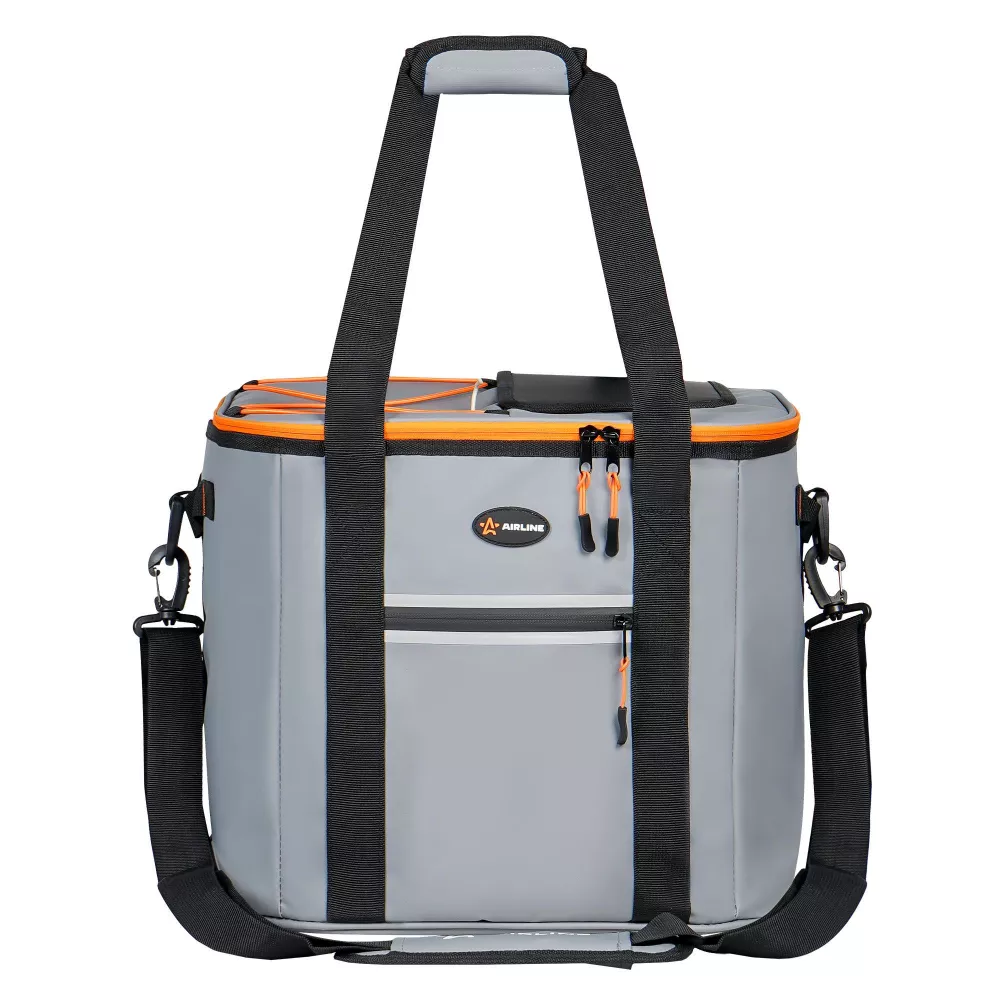 Сумка-холодильник (термосумка)"Пикник", 56л, 41*34*41см, водонепр.,серая - Артикул ADCB010 - Производитель Airline - Фото, Отзывы, Цены 
