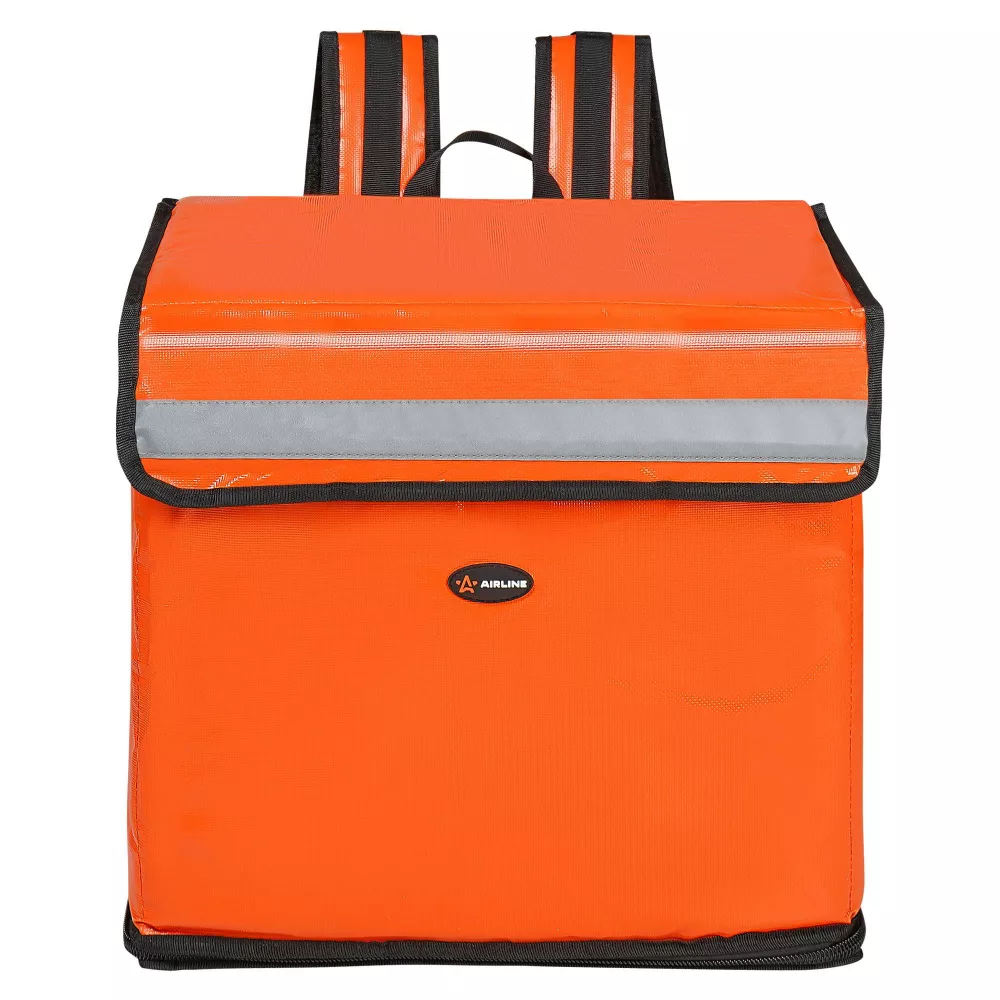 Сумка-холодильник (термосумка) рюкзак "SPEEDY FOOD" 47л (42*42*27см), оранжевая - Артикул ADCB031 - Производитель Airline - Фото, Отзывы, Цены 
