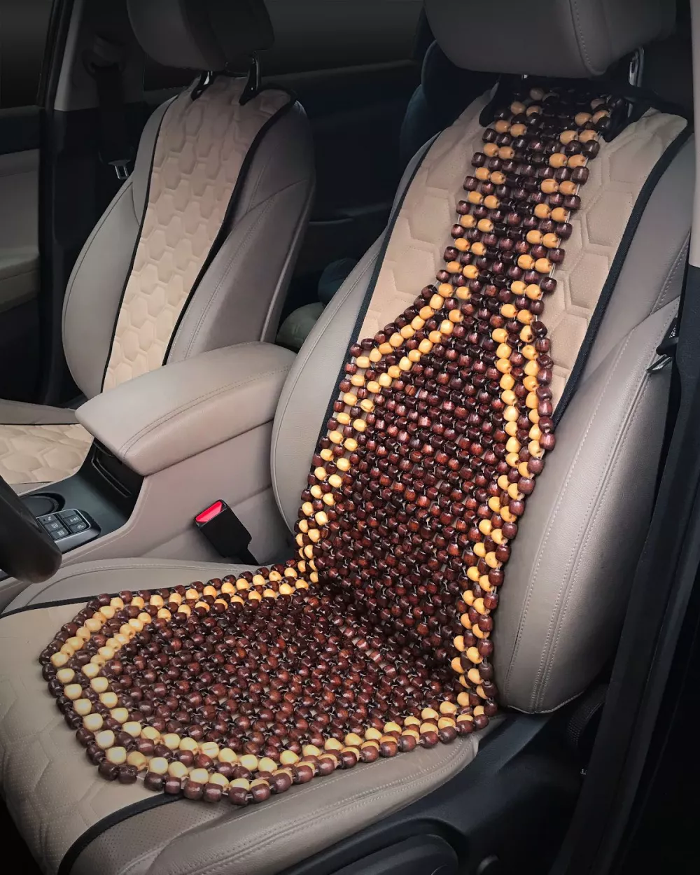 Накидка деревянная на перед. сиденье, массажная, цвет желт./коричн.() - Артикул ADCS001 - Производитель Airline - Фото, Отзывы, Цены 