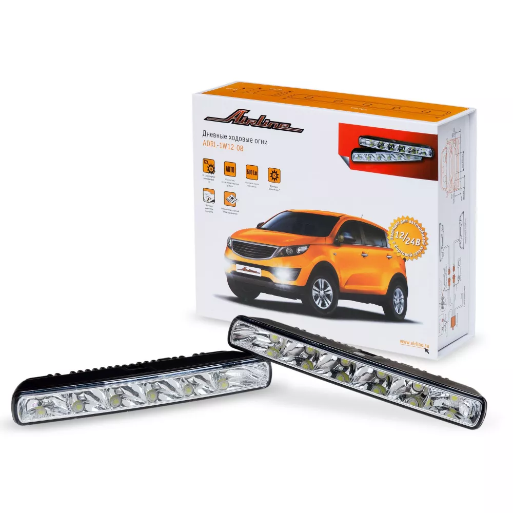 Ходовые огни 1Вт*12LED с блоком управления - Артикул ADRL1W1208 - Производитель Airline - Фото, Отзывы, Цены 