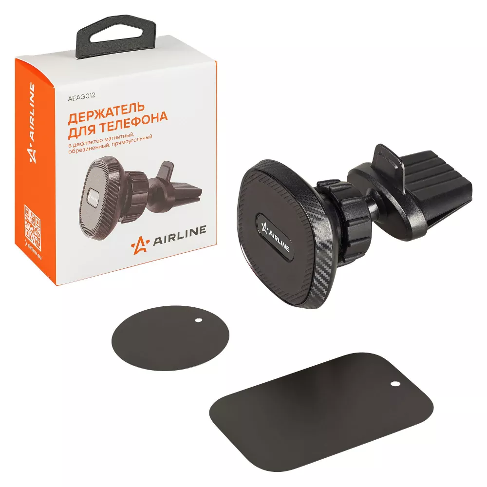 Держатель для телефона автомобильный в дефлектор магнитный обрезиненный прямоугольный - Артикул AEAG012 - Производитель Airline - Фото, Отзывы, Цены 
