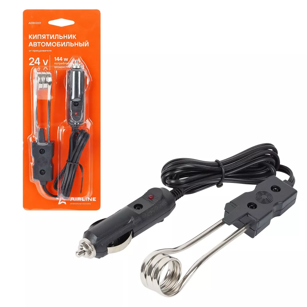 Кипятильник автомобильный от прикуривателя 24В - Артикул AEBH001 - Производитель Airline - Фото, Отзывы, Цены 