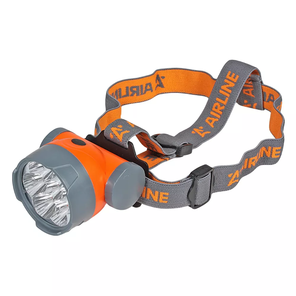 Фонарь налобный на батарейках LEDx7 большой - Артикул AEBK003 - Производитель Airline - Фото, Отзывы, Цены 