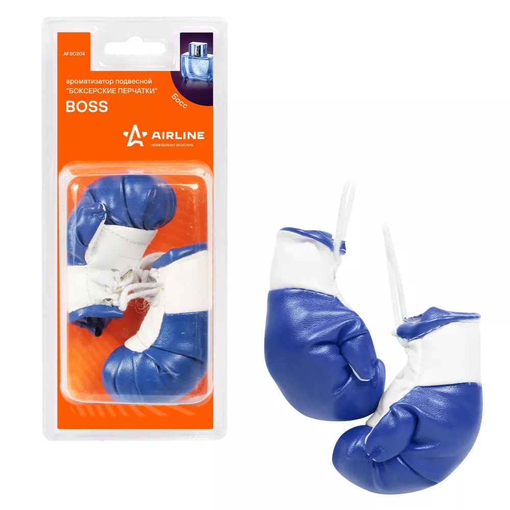 Ароматизатор подвесной "Боксерские перчатки" Boss - Артикул AFB0204 - Производитель Airline - Фото, Отзывы, Цены 