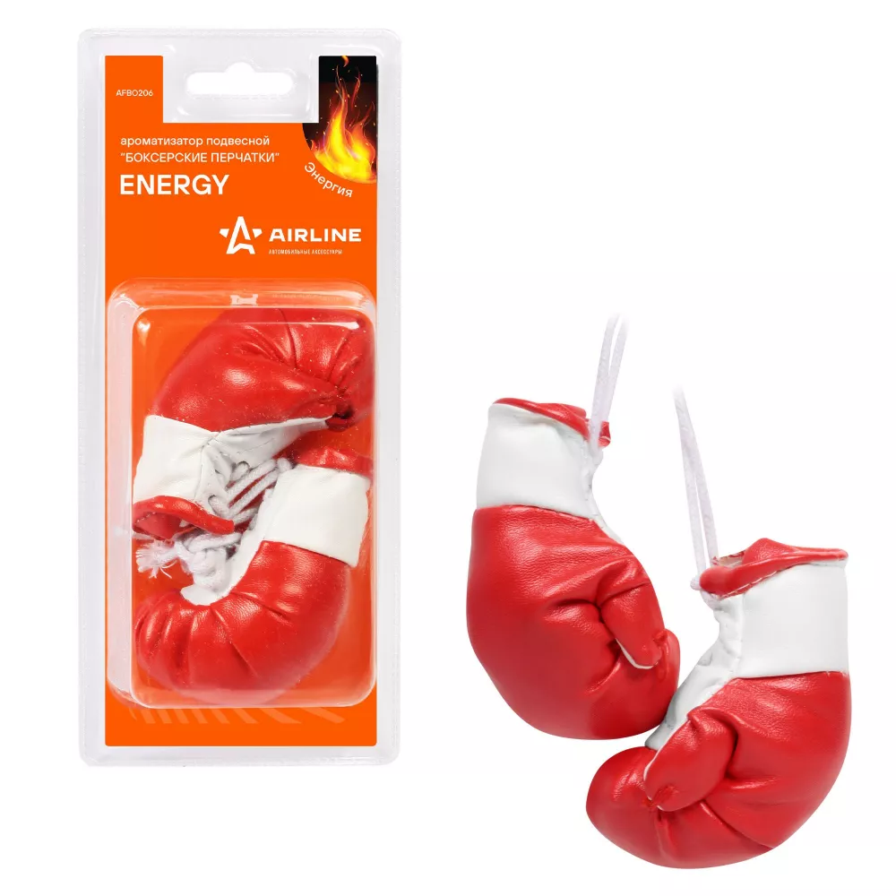Ароматизатор подвесной "Боксерские перчатки" Energy - Артикул AFB0206 - Производитель Airline - Фото, Отзывы, Цены 