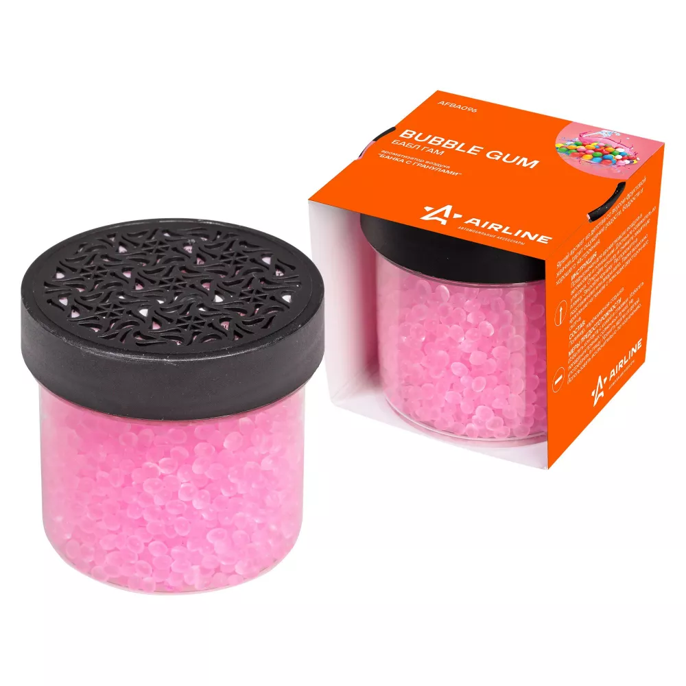 Ароматизатор "Банка с гранулами" бабл гам - Артикул AFBA096 - Производитель Airline - Фото, Отзывы, Цены 