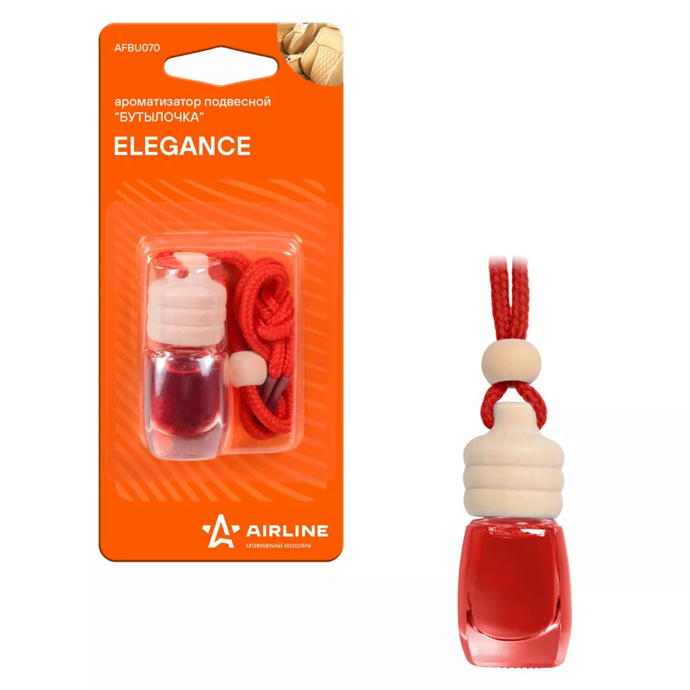 Ароматизатор подвесной "Бутылочка" Elegance - Артикул AFBU070 - Производитель Airline - Фото, Отзывы, Цены 