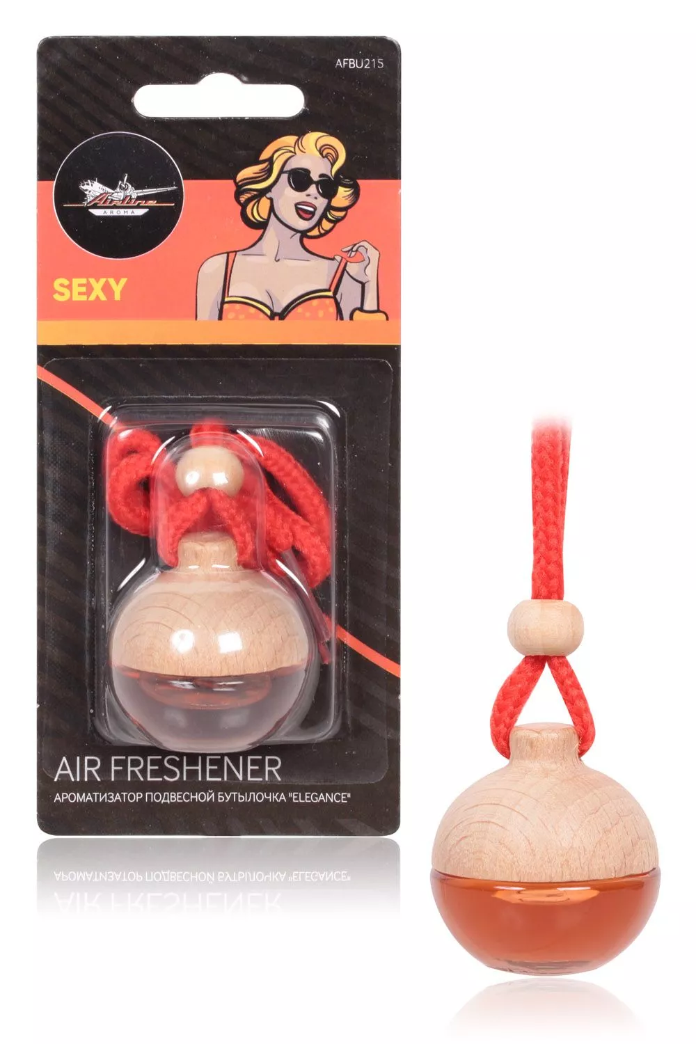 Ароматизатор подвесной бутылочка "Elegance" Sexy - Артикул AFBU215 - Производитель Airline - Фото, Отзывы, Цены 