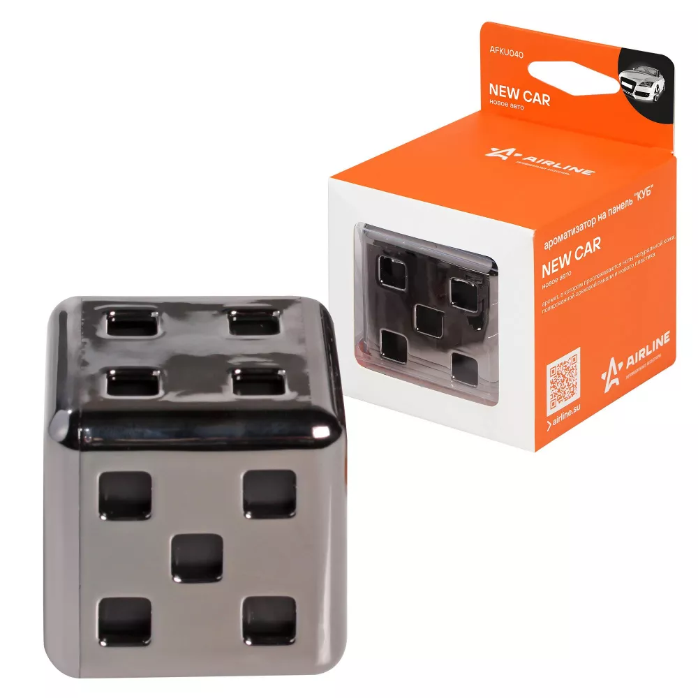 Ароматизатор на панель "Куб" новое авто - Артикул AFKU040 - Производитель Airline - Фото, Отзывы, Цены 