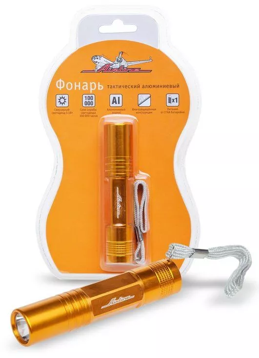 Фонарь тактический алюминиевый LEDx1 - Артикул AFL107 - Производитель Airline - Фото, Отзывы, Цены 