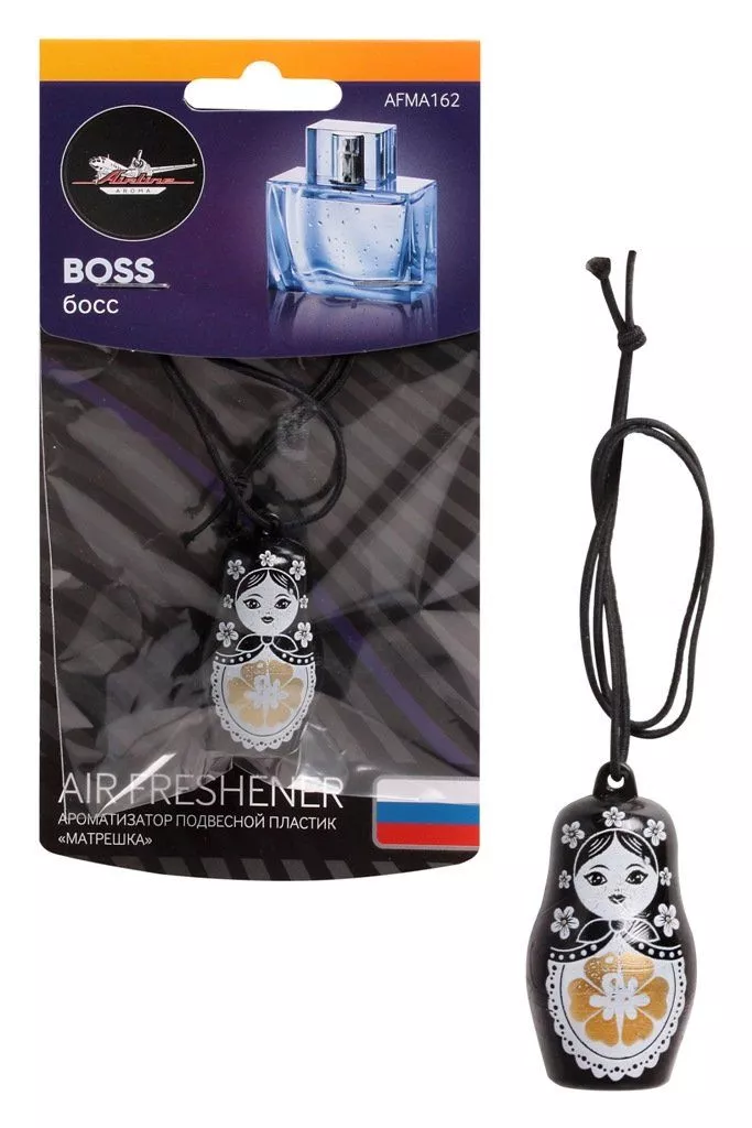 Ароматизатор подвесной пластик "Матрешка" boss - Артикул AFMA162 - Производитель Airline - Фото, Отзывы, Цены 