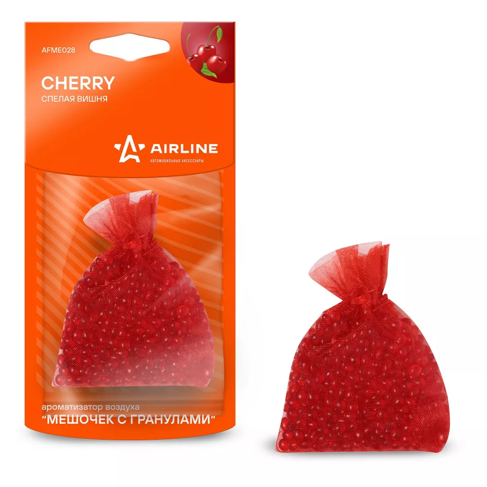 Ароматизатор подвесной "Мешочек с гранулами" Спелая вишня - Артикул AFME028 - Производитель Airline - Фото, Отзывы, Цены 