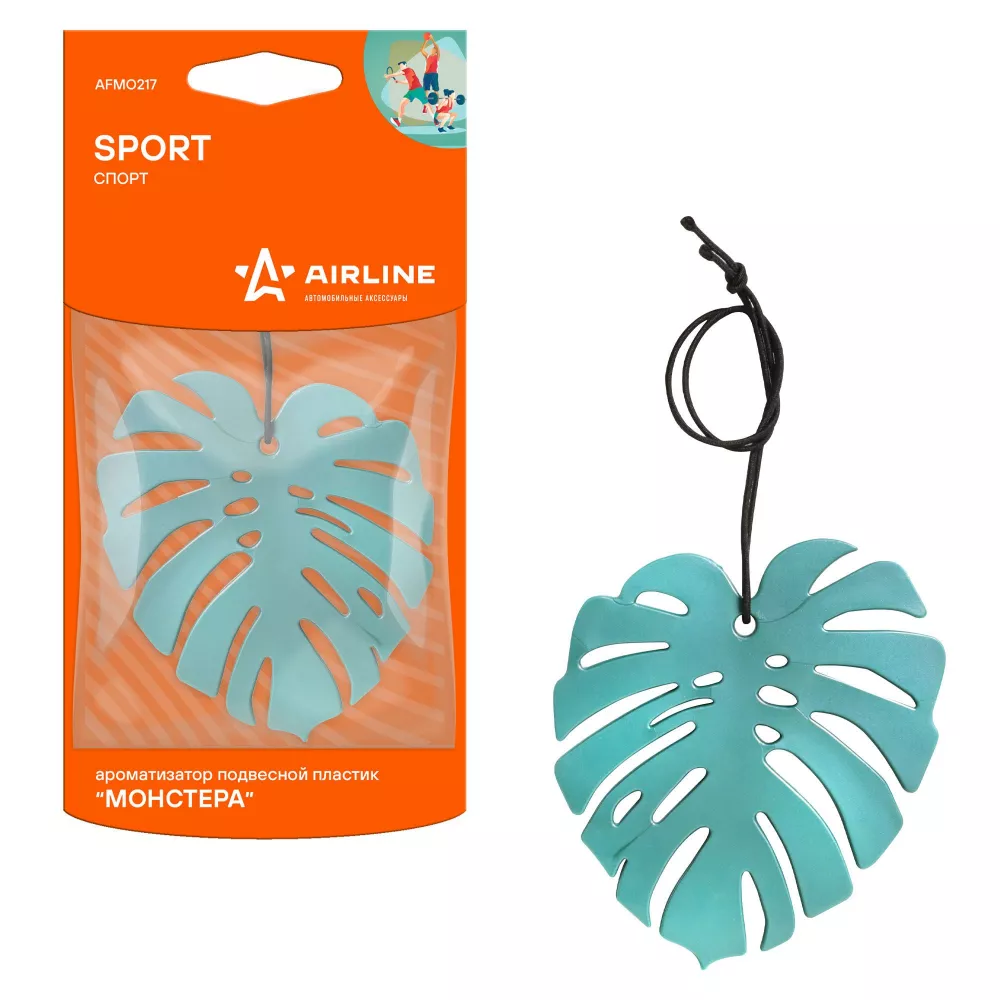 Ароматизатор подвесной пластик "Монстера" sport - Артикул AFMO217 - Производитель Airline - Фото, Отзывы, Цены 