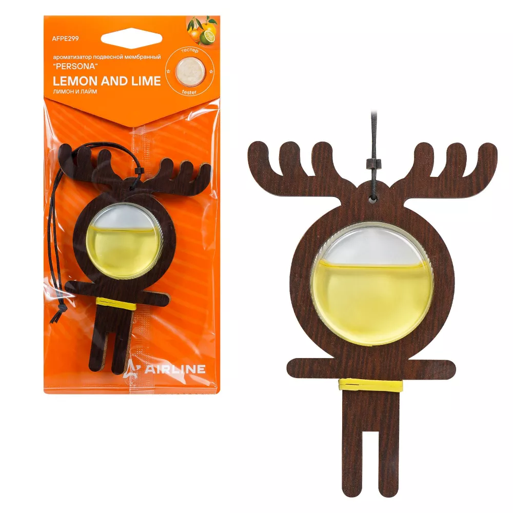 Ароматизатор подвесной мембранный "Persona" Лимон и лайм - Артикул AFPE299 - Производитель Airline - Фото, Отзывы, Цены 
