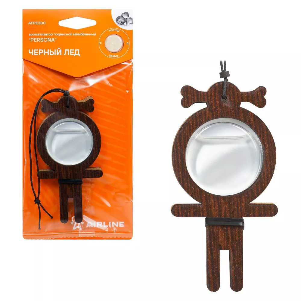 Ароматизатор подвесной мембранный "Persona" Черный лед - Артикул AFPE300 - Производитель Airline - Фото, Отзывы, Цены 