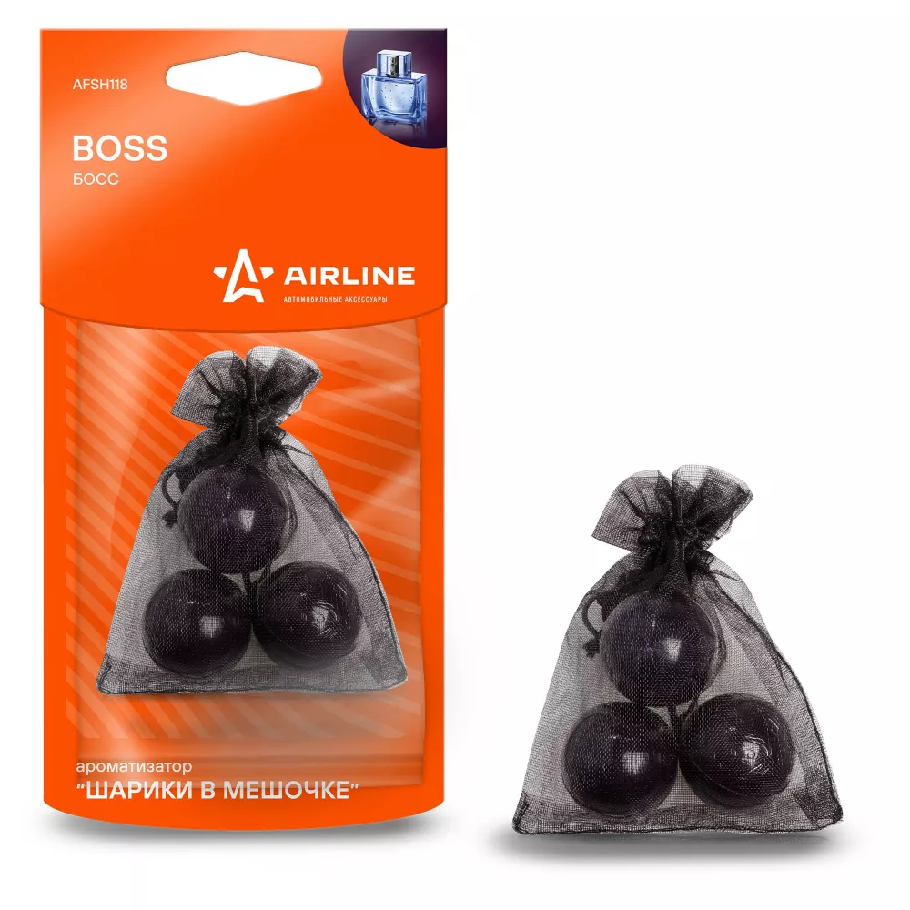 Ароматизатор "Шарики в мешочке" Boss - Артикул AFSH118 - Производитель Airline - Фото, Отзывы, Цены 