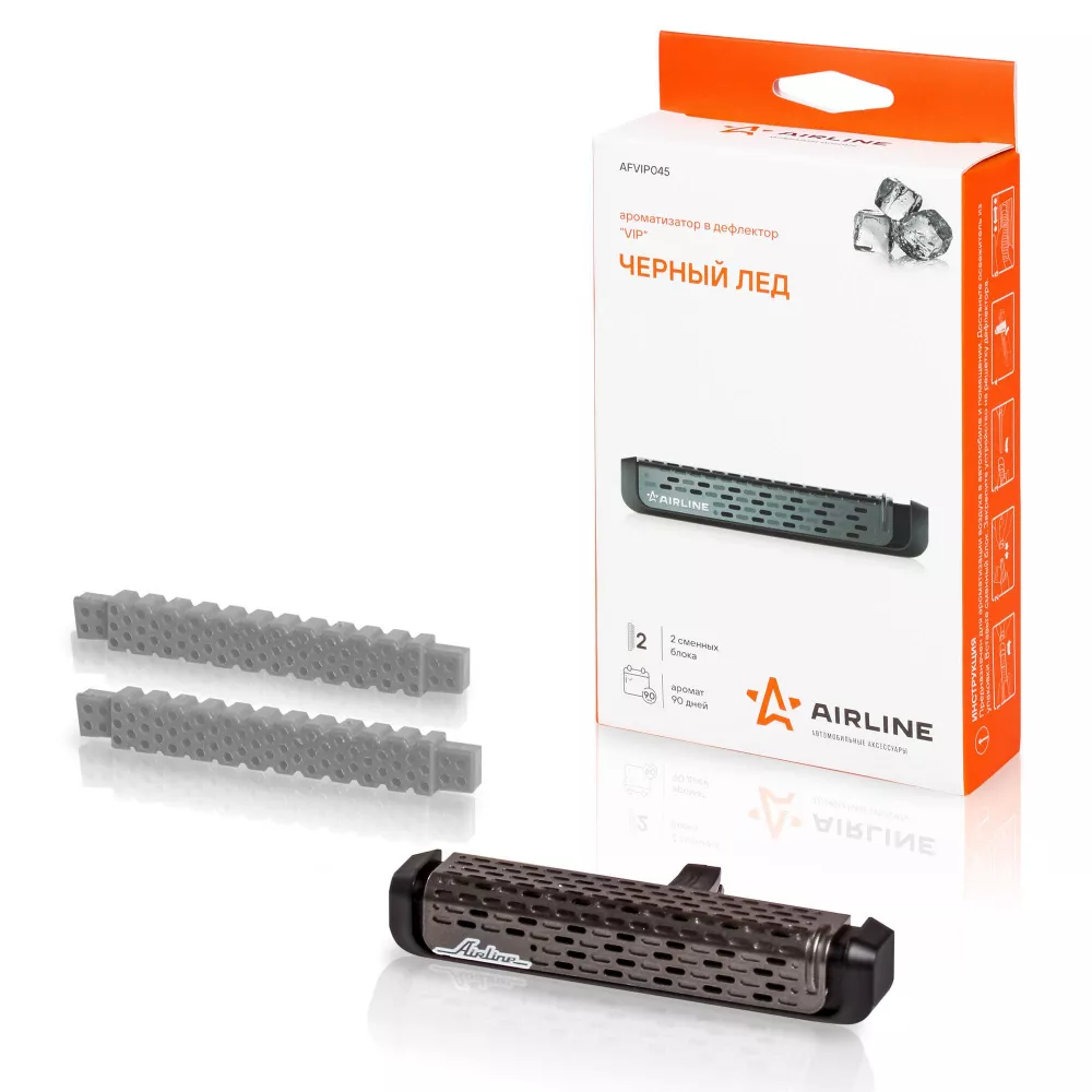 Ароматизатор на дефлектор "VIP" Черный лед - Артикул AFVIP045 - Производитель Airline - Фото, Отзывы, Цены 