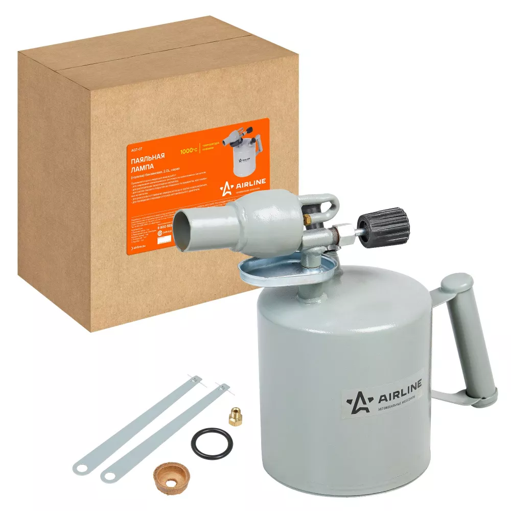 Лампа паяльная (горелка) бензиновая, 2,0L, серая() - Артикул AGT07 - Производитель Airline - Фото, Отзывы, Цены 