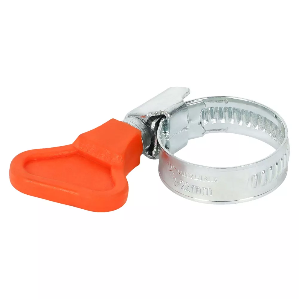 Хомут червячный 12-22/9мм с ключом, стандарт, W1(оцинк.) - Артикул AHCK005 - Производитель Airline - Фото, Отзывы, Цены 