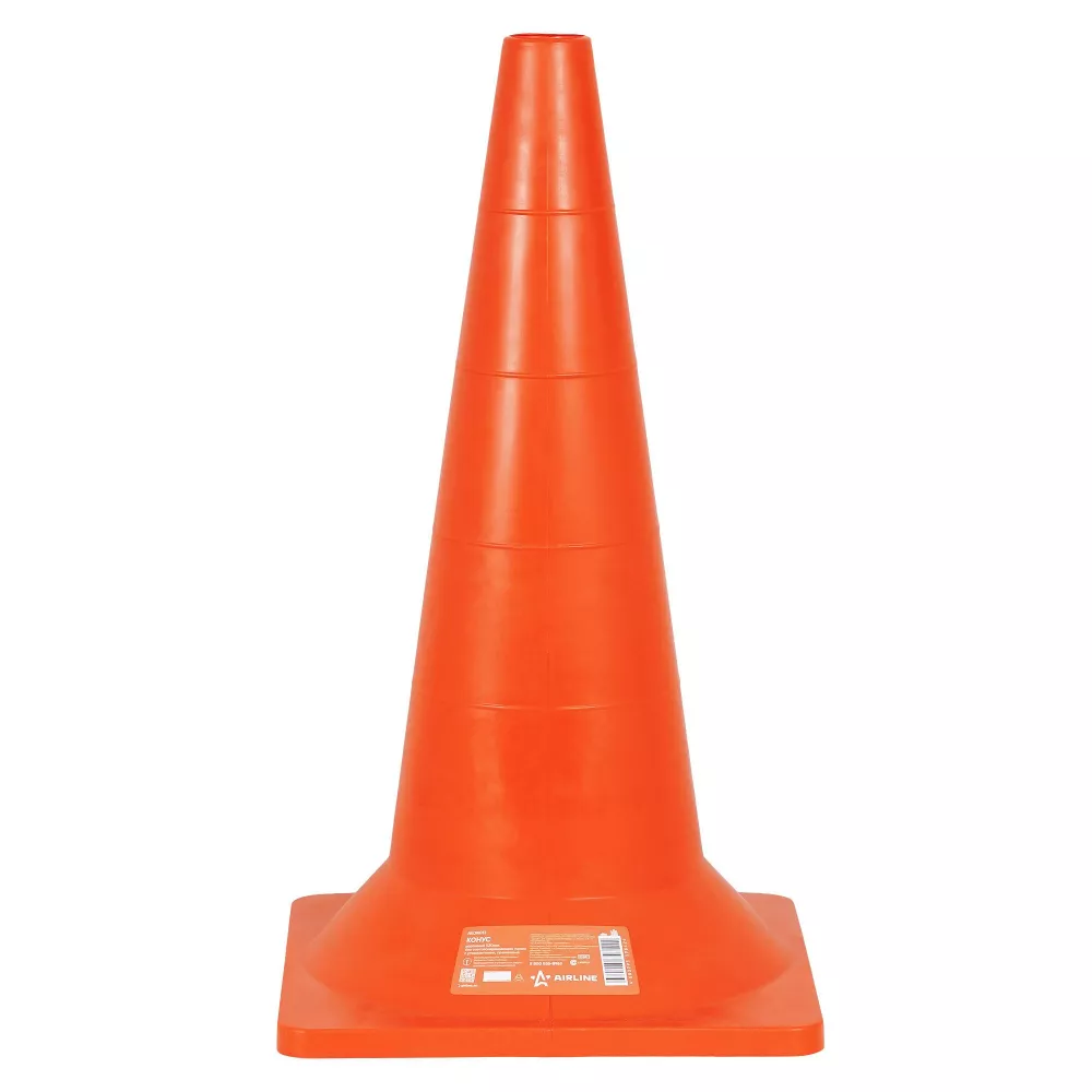 Конус дорожный 520мм, без световозвр.полос с утяжелителем, оранжевый - Артикул AKON013 - Производитель Airline - Фото, Отзывы, Цены 