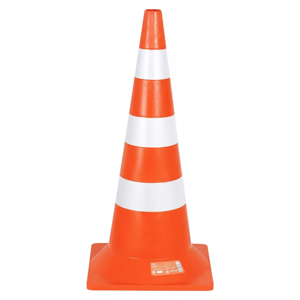 Конус дорожный 750мм, 3 световозвр.полосы, оранжевый - Артикул AKON015 - Производитель Airline - Фото, Отзывы, Цены 