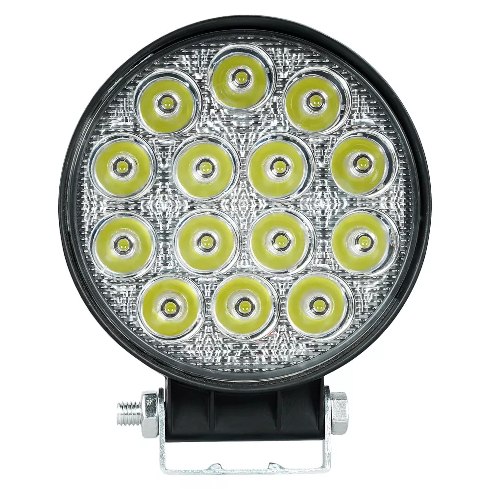 Фара светодиод. круглая, 14LED, направленный свет, 42Вт, 112x112x47мм, 12/24В, PRO - Артикул ALED132 - Производитель Airline - Фото, Отзывы, Цены 