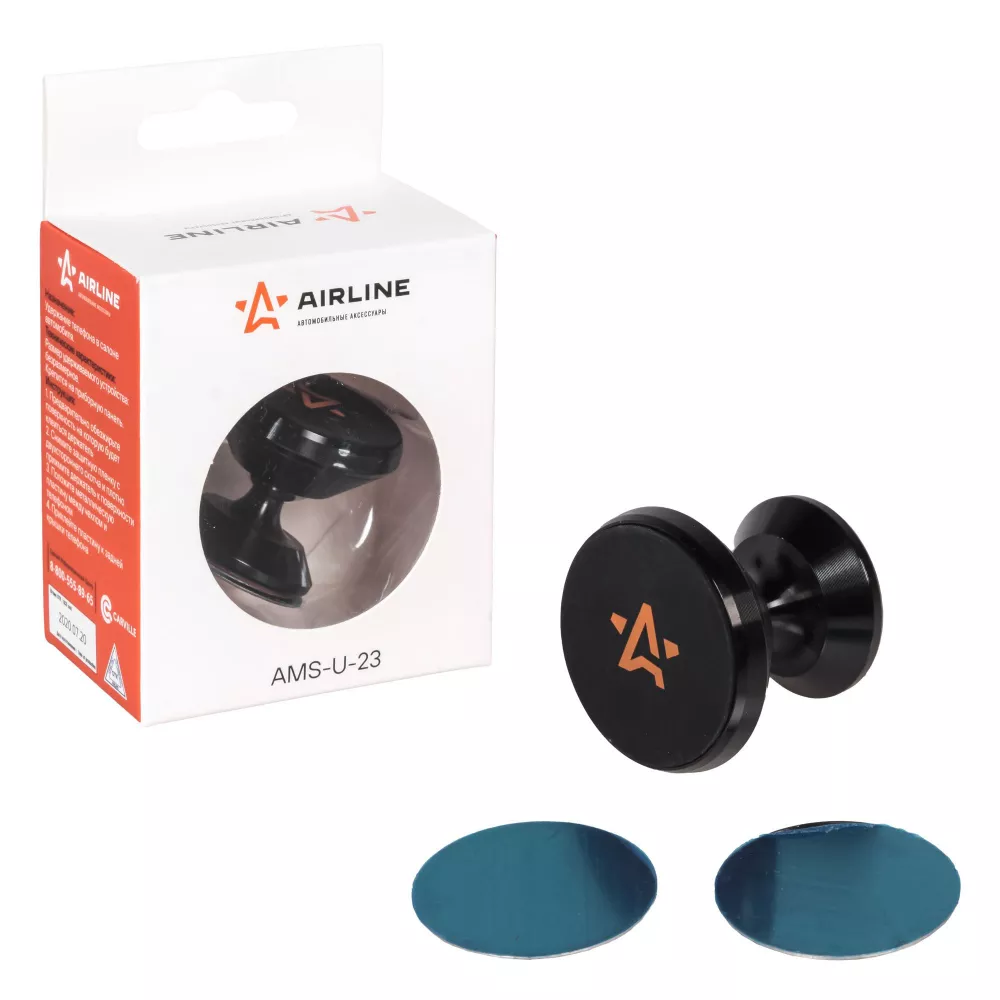 Держатель для телефона автомобильный на торпедо магнитный анодированный - Артикул AMSU23 - Производитель Airline - Фото, Отзывы, Цены 