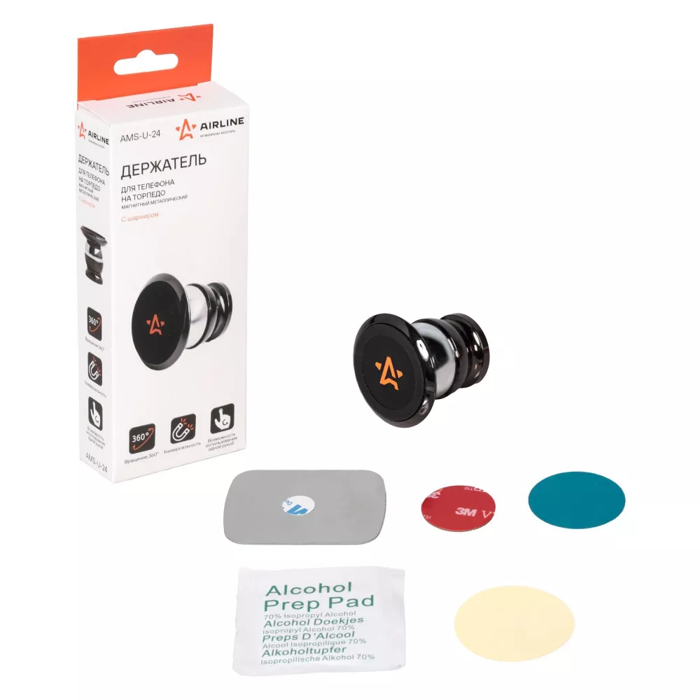 Держатель для телефона на торпедо магнитный металлический - Артикул AMSU24 - Производитель Airline - Фото, Отзывы, Цены 
