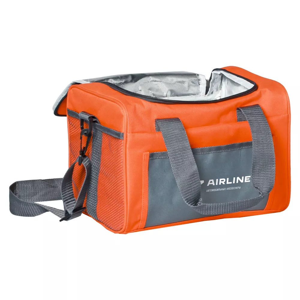 Сумка-холодильник (термосумка) 12л, 30*21*21см, цвет оранжевый/серый - Артикул AOCB02 - Производитель Airline - Фото, Отзывы, Цены 