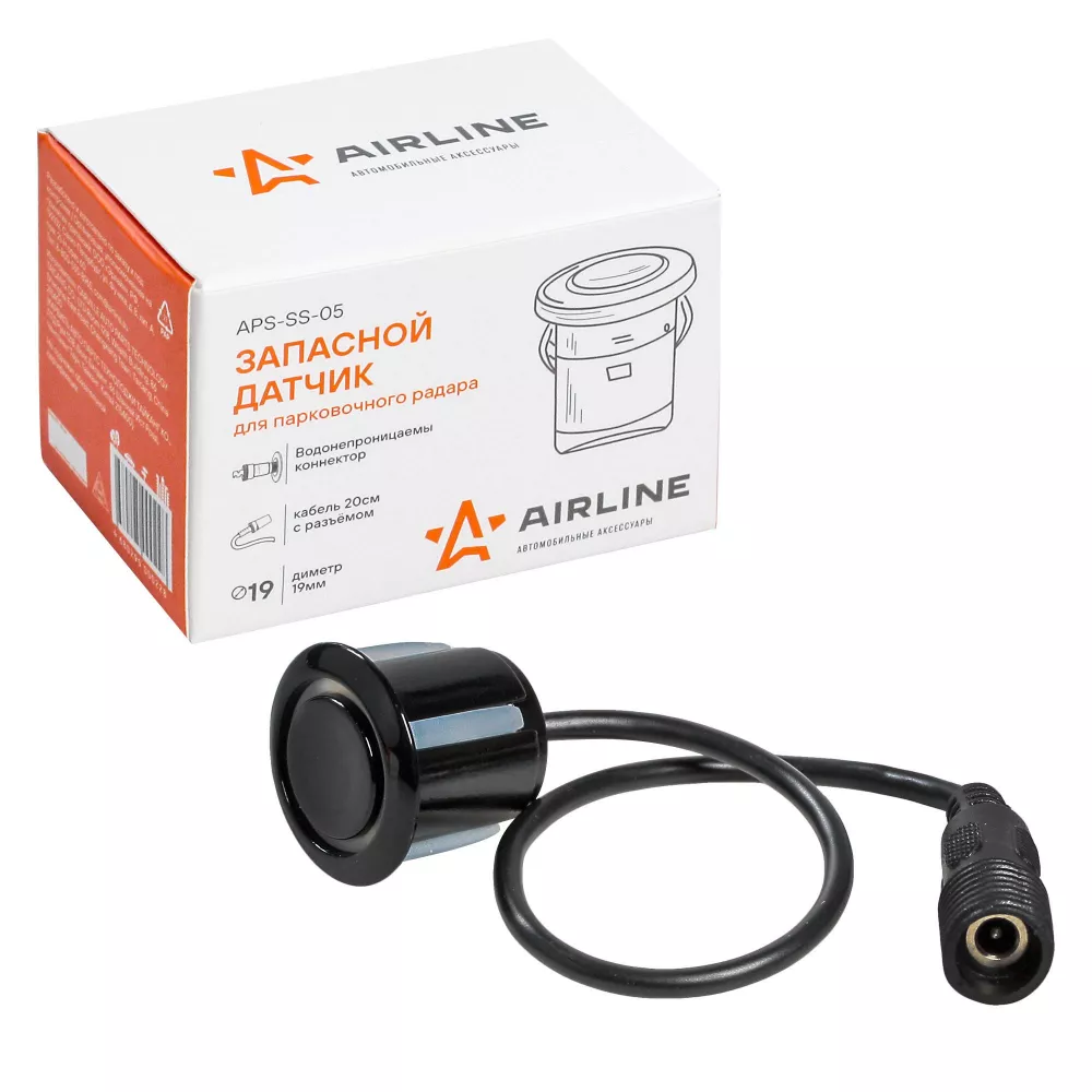 Парктроник запасной универсальный (черный) - Артикул APSSS05 - Производитель Airline - Фото, Отзывы, Цены 