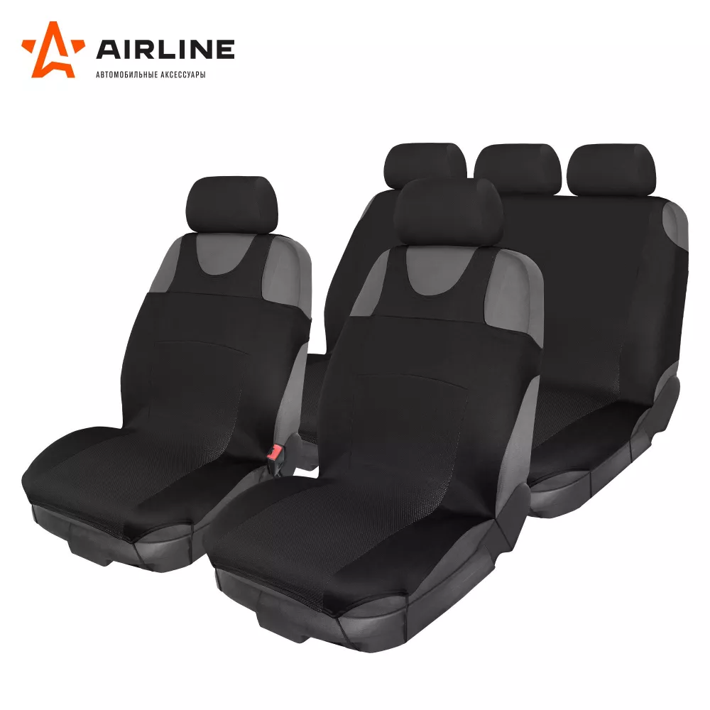 Чехлы-майки F3k компл. передн./задн.(9 предм.), полиэстер, цвет черный - Артикул ASCF3K - Производитель Airline - Фото, Отзывы, Цены 