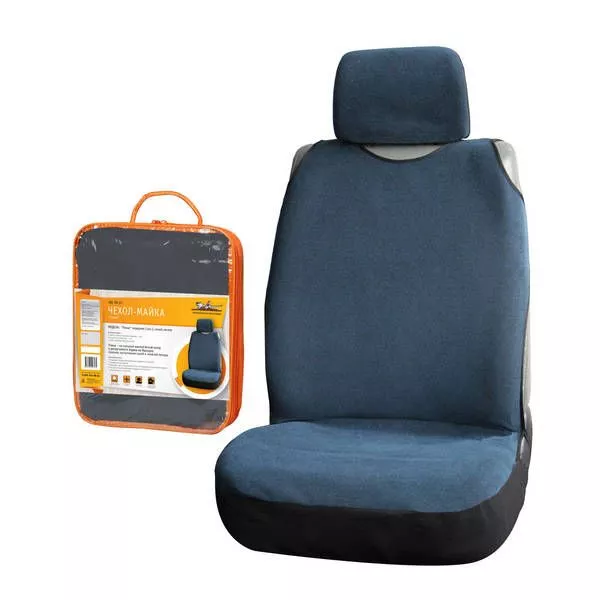 Чехол-майка Рамье передний (1 шт.), цвет синий, материал велюр - Артикул ASCSR07 - Производитель Airline - Фото, Отзывы, Цены 