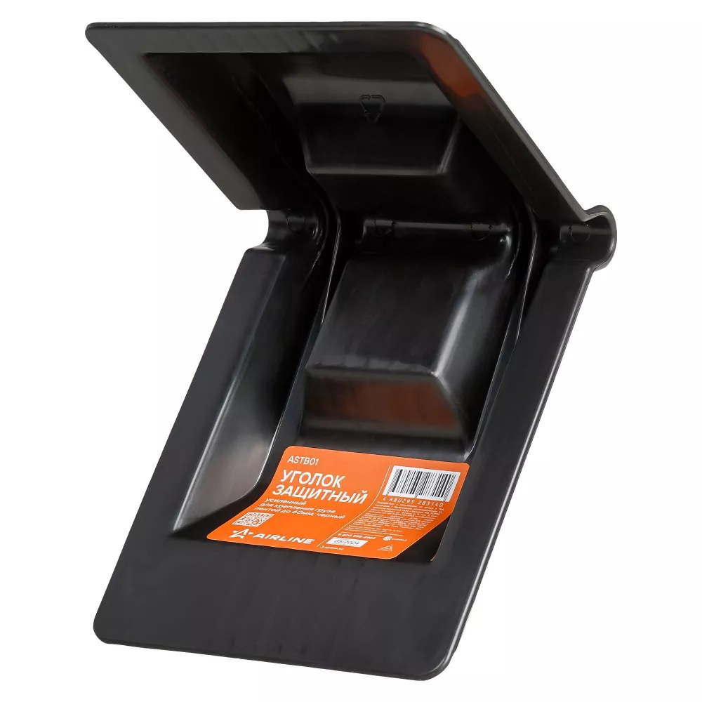 Уголок защитный усиленный для крепления груза лентой до 60мм, черный - Артикул ASTB01 - Производитель Airline - Фото, Отзывы, Цены 