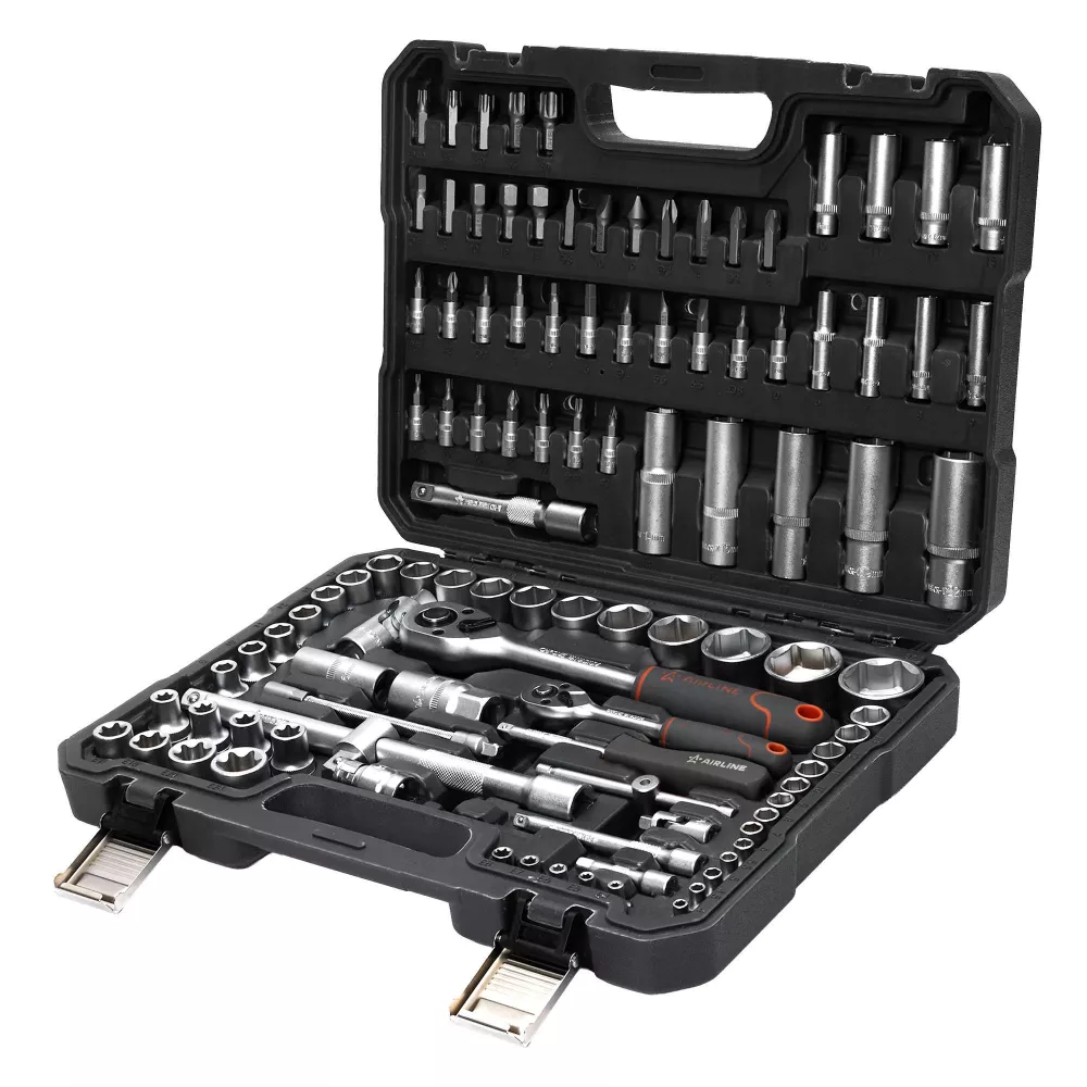 Набор инструментов универсальный 109пр. (головки 1/2, 1/4) кейс - Артикул AT10908 - Производитель Airline - Фото, Отзывы, Цены 