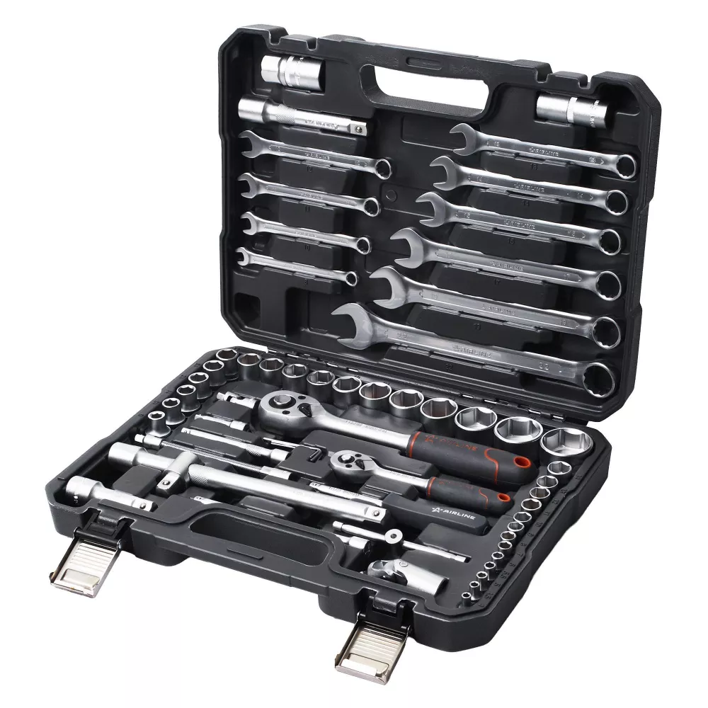 Набор инструментов универсальный 59пр. (головки 1/2, 1/4) кейс - Артикул AT5906 - Производитель Airline - Фото, Отзывы, Цены 
