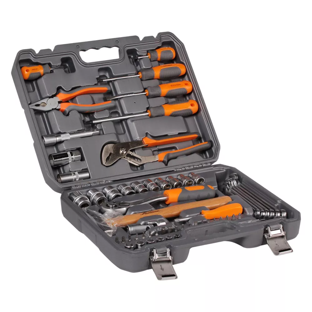 Набор инструментов универсальный 59пр. (головки 1/2", 1/4") кейс - Артикул AT5939 - Производитель Airline - Фото, Отзывы, Цены 