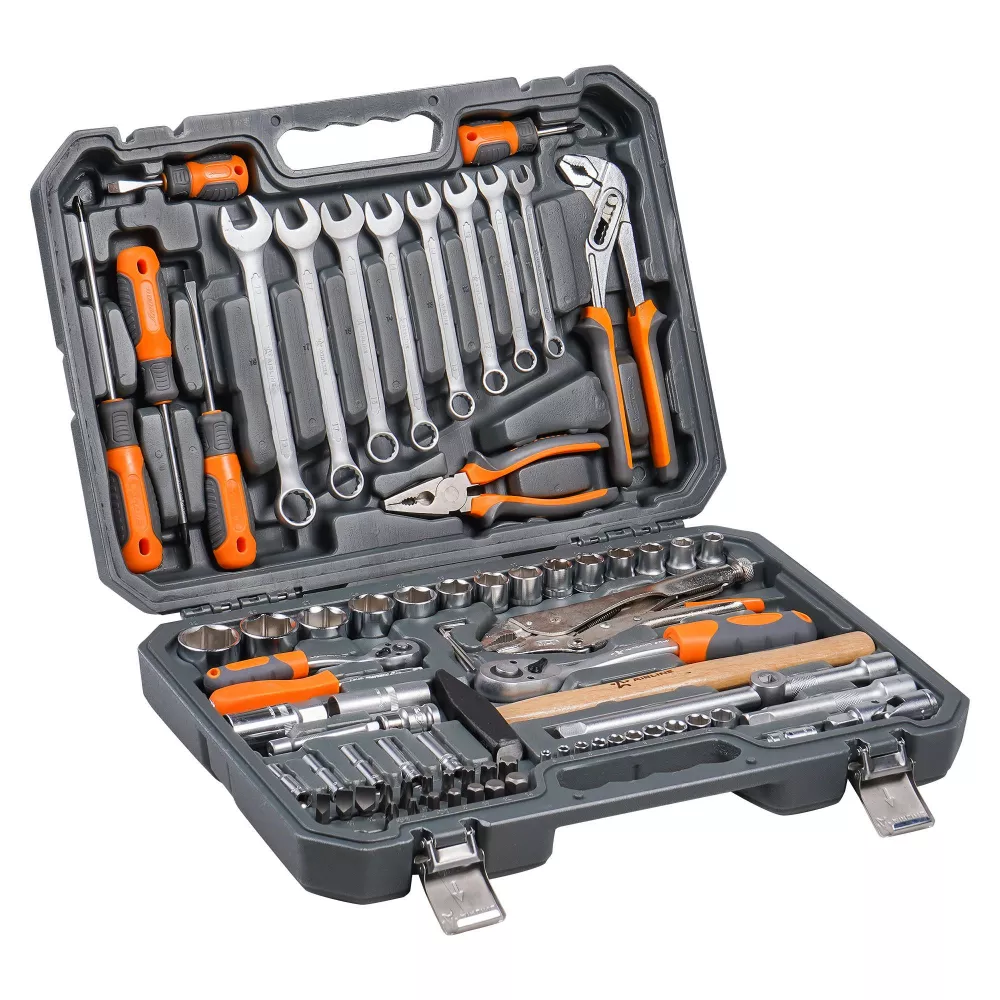 Набор инструментов универсальный 78пр. (головки 1/2, 1/4) кейс - Артикул AT7807 - Производитель Airline - Фото, Отзывы, Цены 