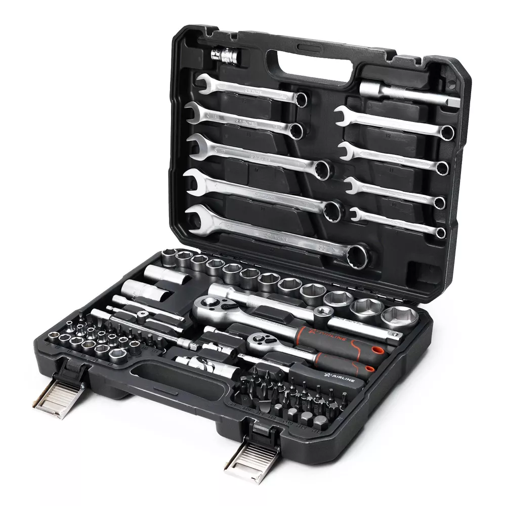 Набор инструментов универсальный 82пр. (головки 1/2, 1/4) кейс - Артикул AT8241 - Производитель Airline - Фото, Отзывы, Цены 