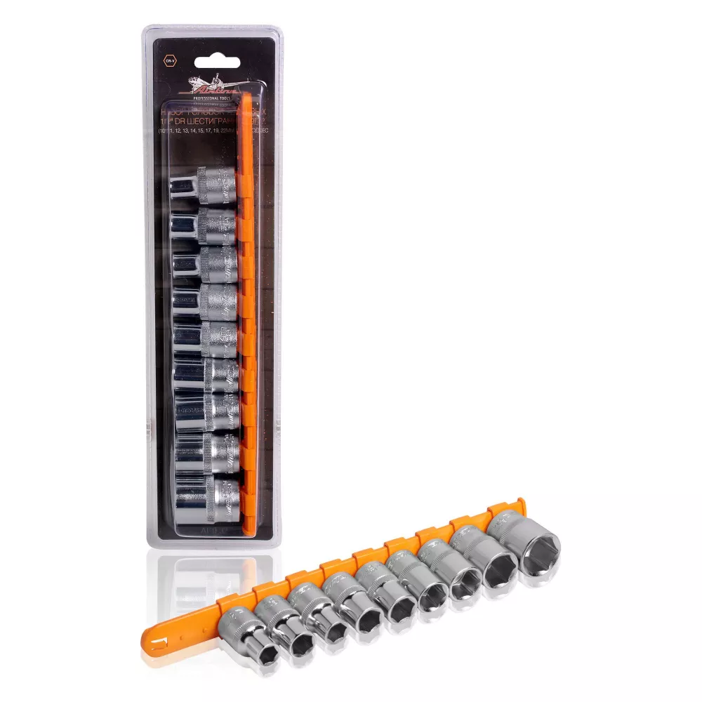 Набор головок 1/2" шестигранных 9пр. (10-22мм) - Артикул AT932 - Производитель Airline - Фото, Отзывы, Цены 