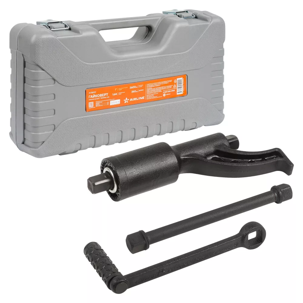 Гайковерт механич. 1 3600Нм 1:64 360мм пласт. кейс - Артикул ATAB101 - Производитель Airline - Фото, Отзывы, Цены 