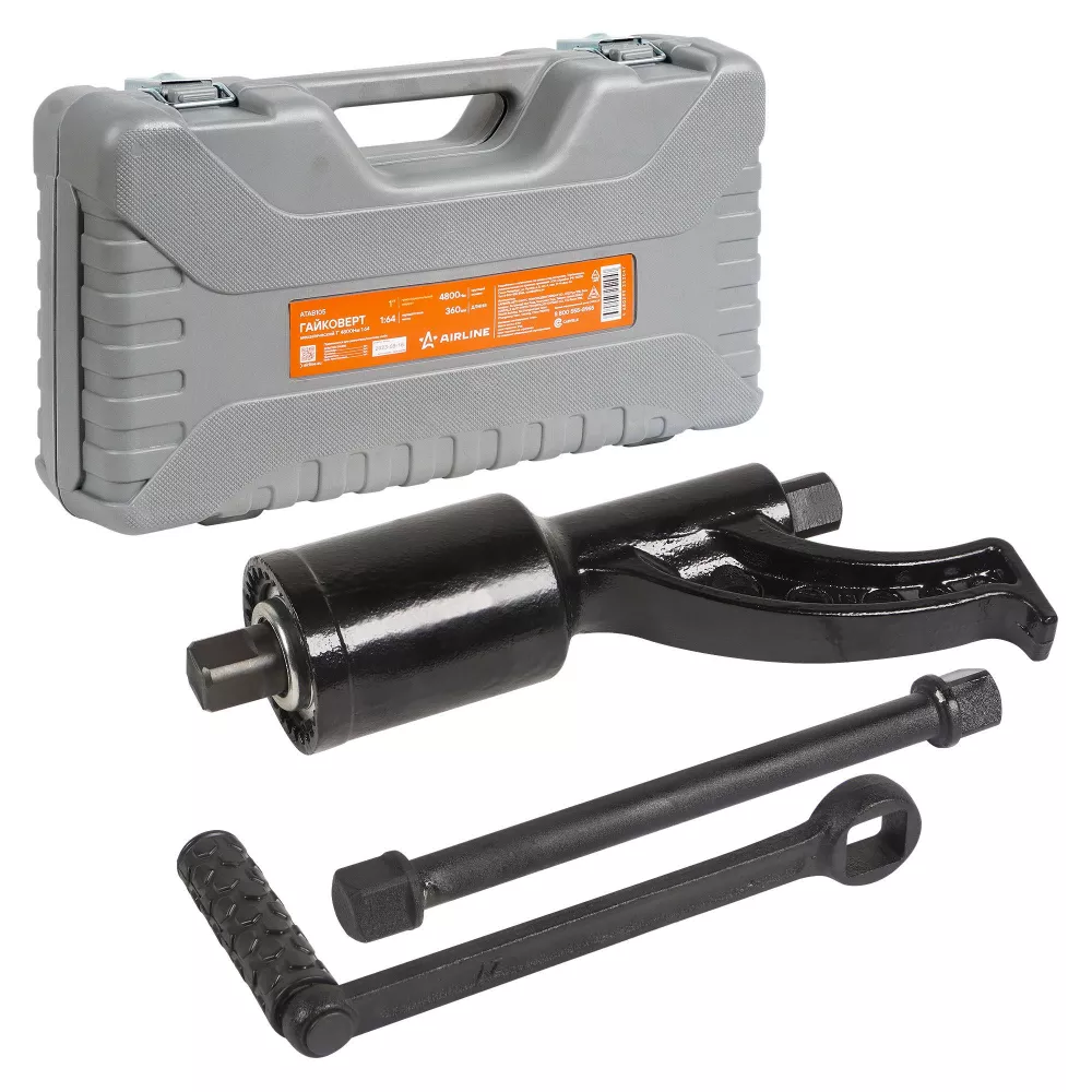 Гайковерт механич. 1 4800Нм 1:64 360мм пласт. кейс - Артикул ATAB105 - Производитель Airline - Фото, Отзывы, Цены 