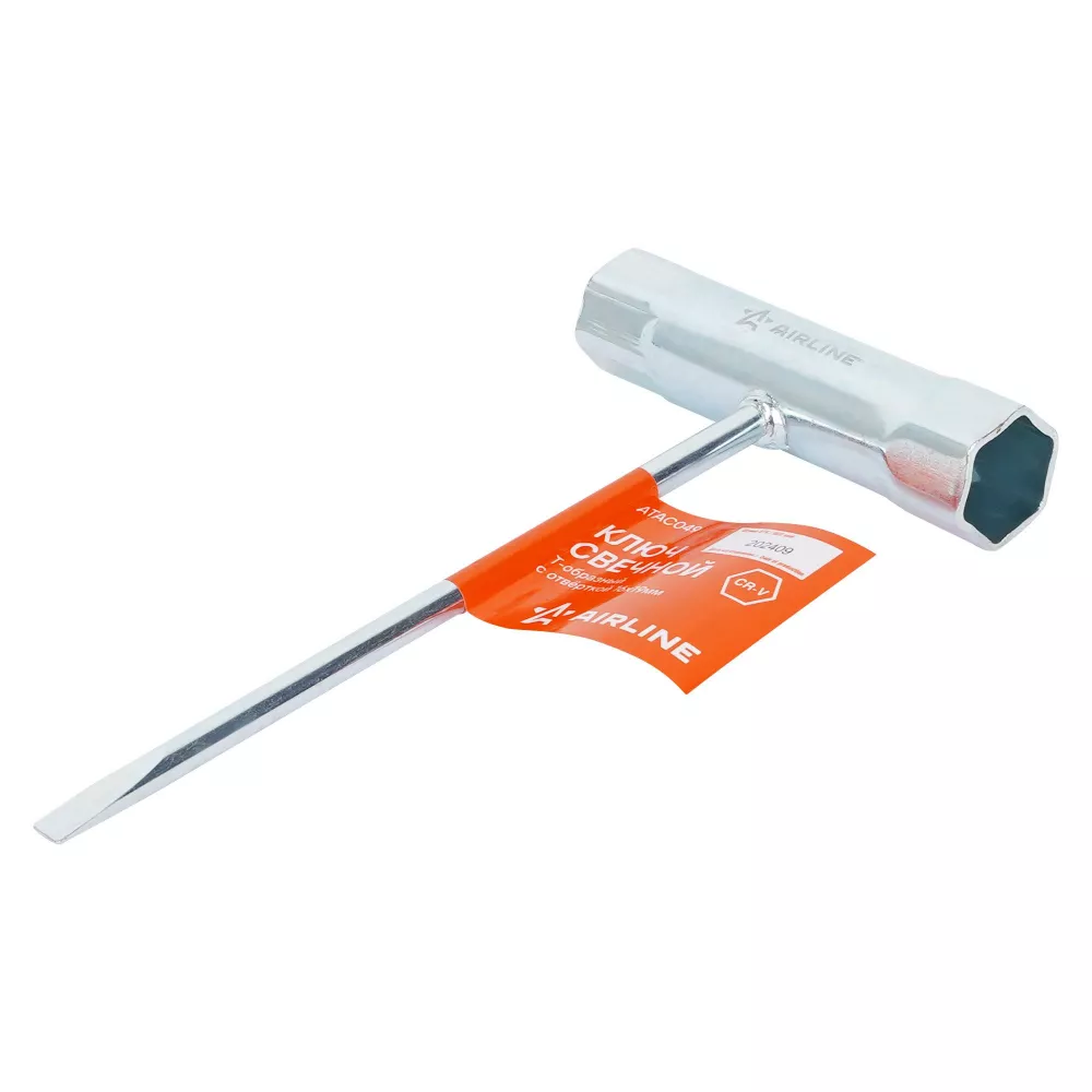 Ключ свечной Т-образный с отвёрткой 16x19мм - Артикул ATAC049 - Производитель Airline - Фото, Отзывы, Цены 