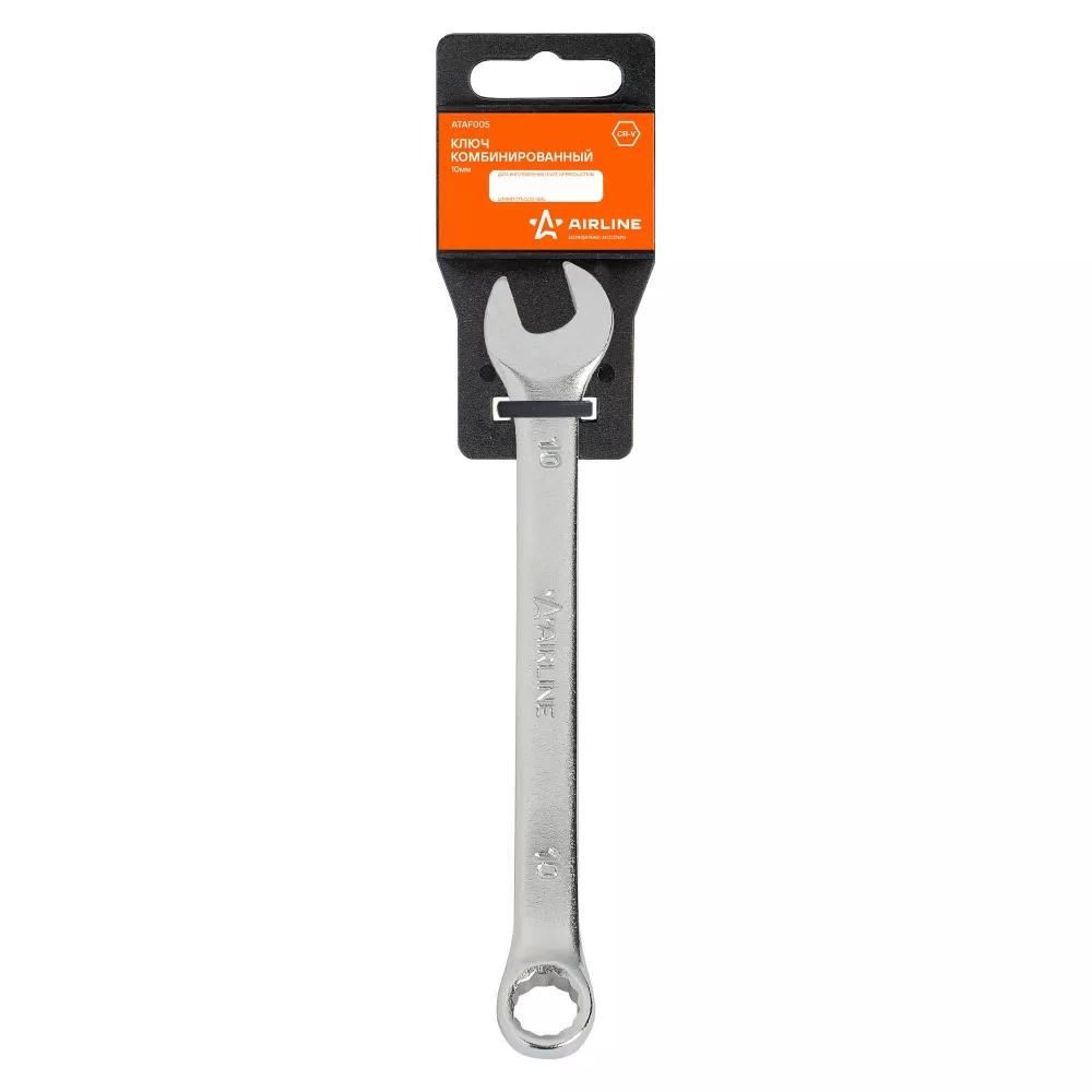 Ключ комбинированный 10мм пласт.подвес - Артикул ATAF005 - Производитель Airline - Фото, Отзывы, Цены 