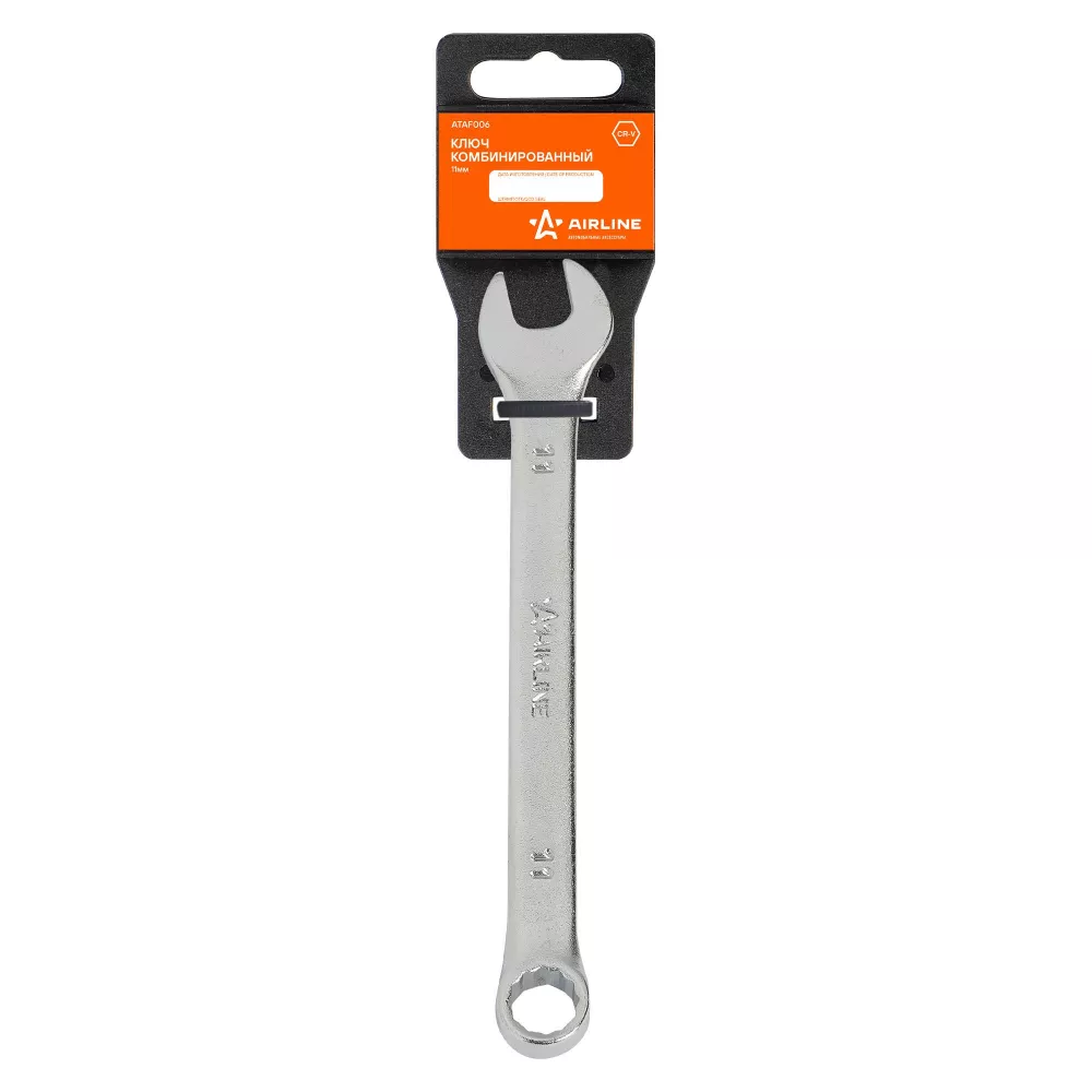 Ключ комбинированный 11мм пласт. подвес - Артикул ATAF006 - Производитель Airline - Фото, Отзывы, Цены 