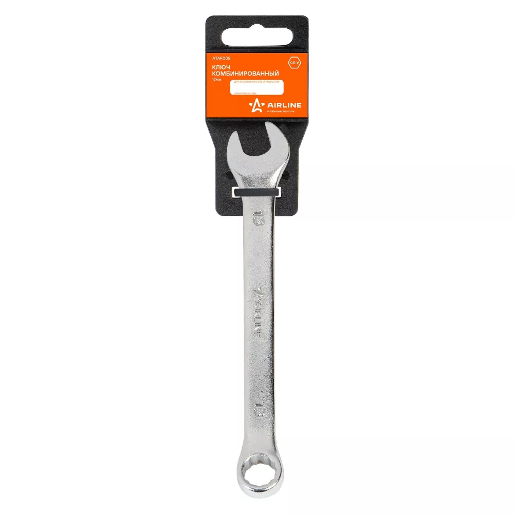 Ключ комбинированный 13мм пласт.подвес - Артикул ATAF008 - Производитель Airline - Фото, Отзывы, Цены 