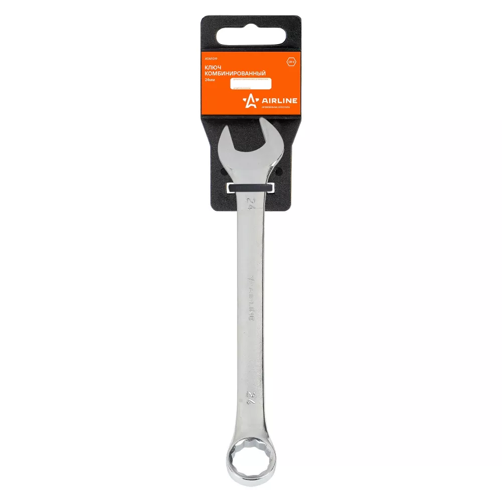 Ключ комбинированный 24мм пласт.подвес - Артикул ATAF019 - Производитель Airline - Фото, Отзывы, Цены 