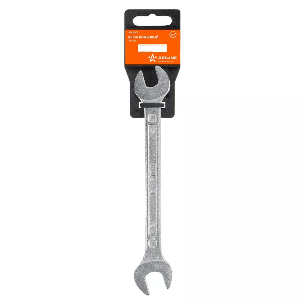 Ключ рожковый 10х13мм пласт.подвес - Артикул ATAK005 - Производитель Airline - Фото, Отзывы, Цены 