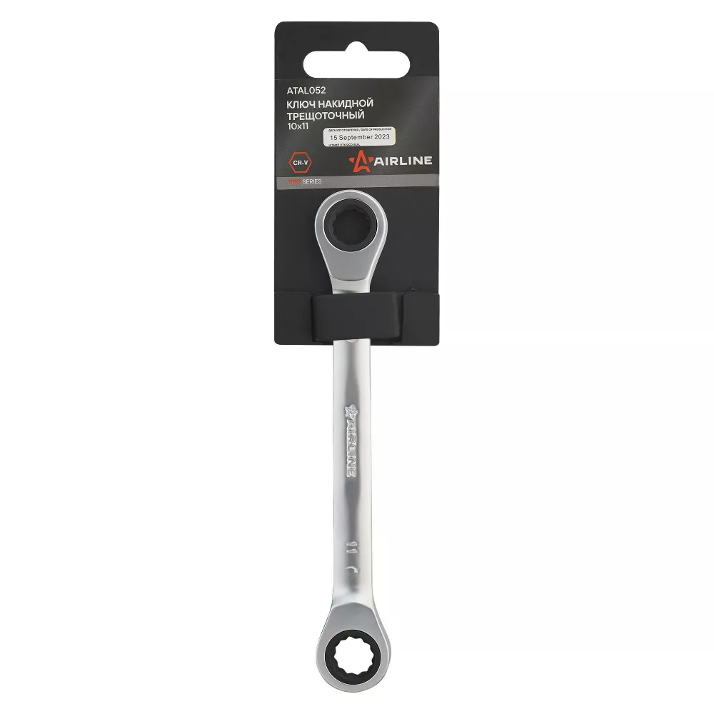 Ключ накидной трещоточный 10х11мм PRO пласт.подвес - Артикул ATAL052 - Производитель Airline - Фото, Отзывы, Цены 