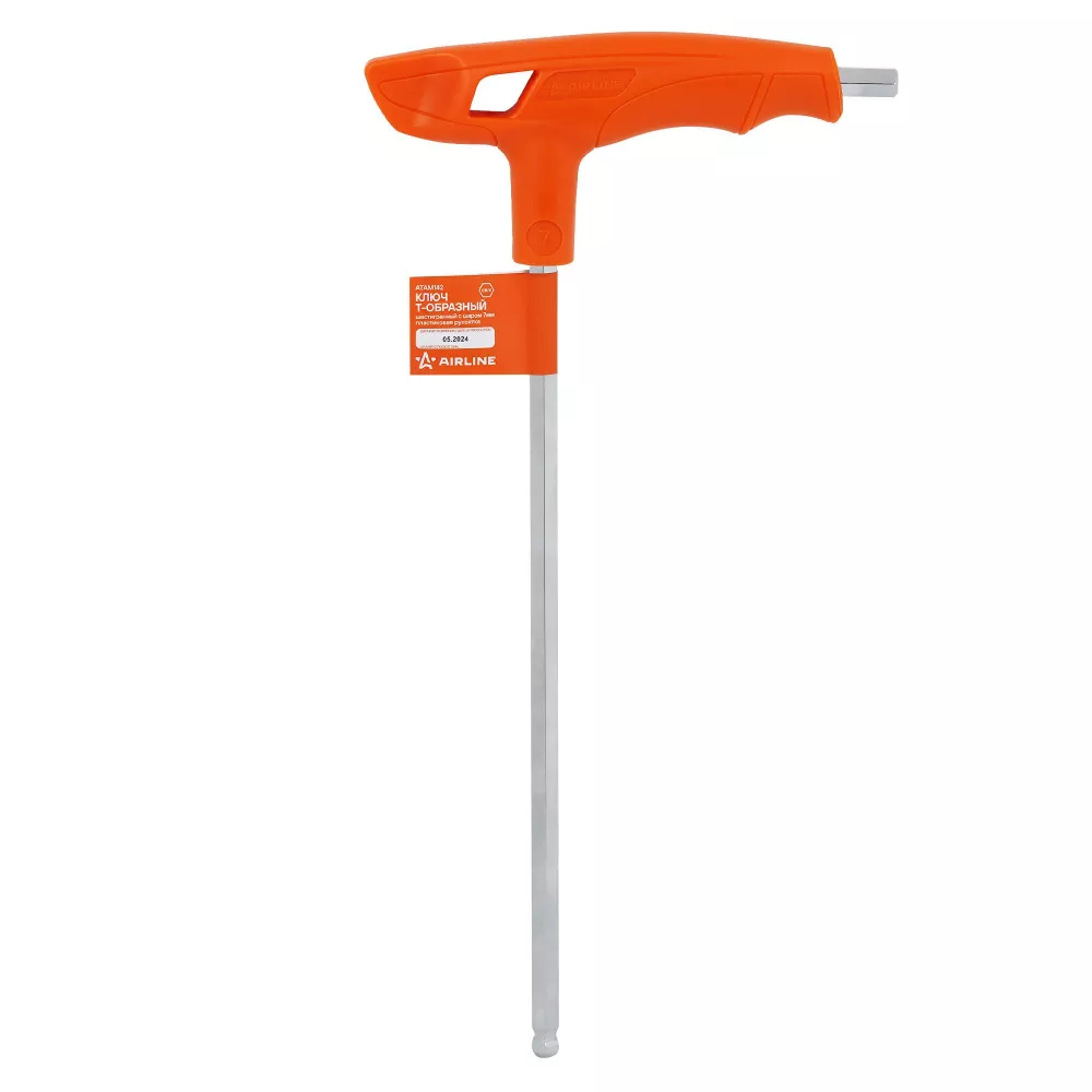 Ключ Т-образный шестигранный 7мм с шаром - Артикул ATAM142 - Производитель Airline - Фото, Отзывы, Цены 